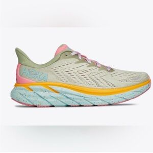 Hoka Free People Clifton Women's Multicolor Running Shoes, Size 8, EUC